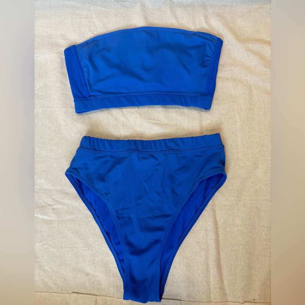 Xhilaration strapless bikini set- Size M - Royal Blue